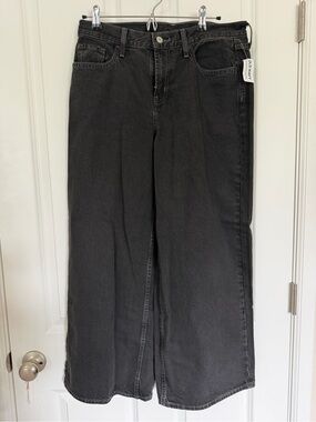 Old Navy Black Wide-Leg Jeans